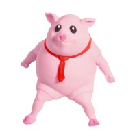 DolaFu Pink Pig Squeeze Toy - Soft, Squishy, and Adorable Pig Toy for Sensory Play, Stress Relief, and Fun